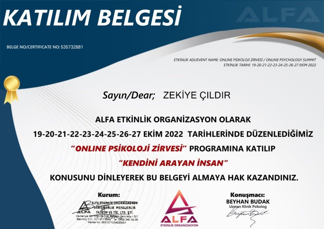 Zekiye Ç. — çalışma 6