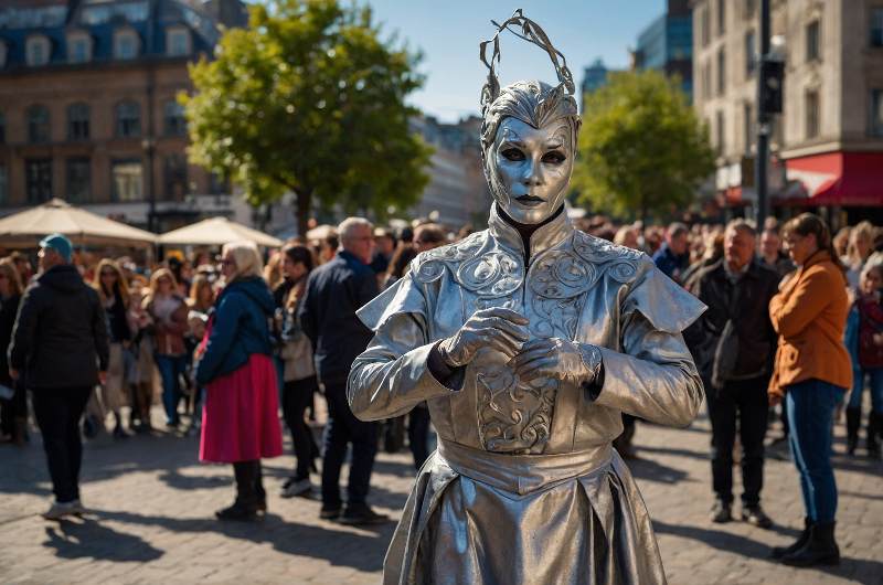 Canlı Heykel Gösterisi