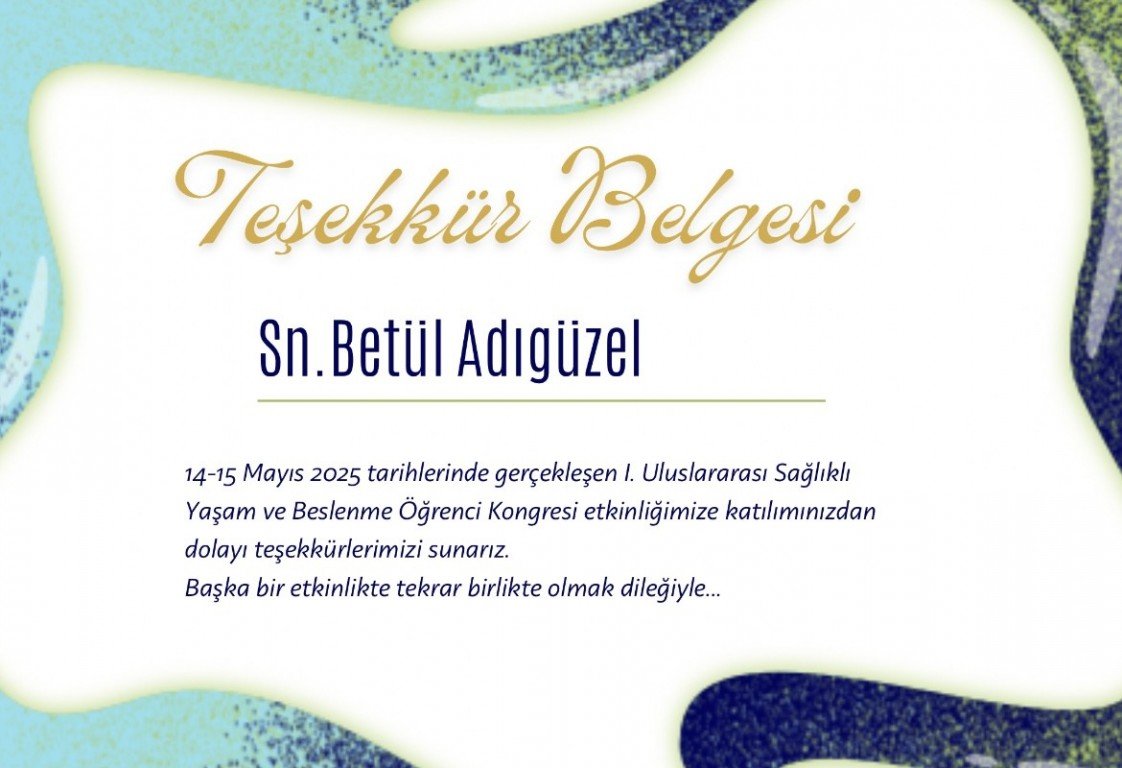 Diyetisyen Betül Adıgüzel