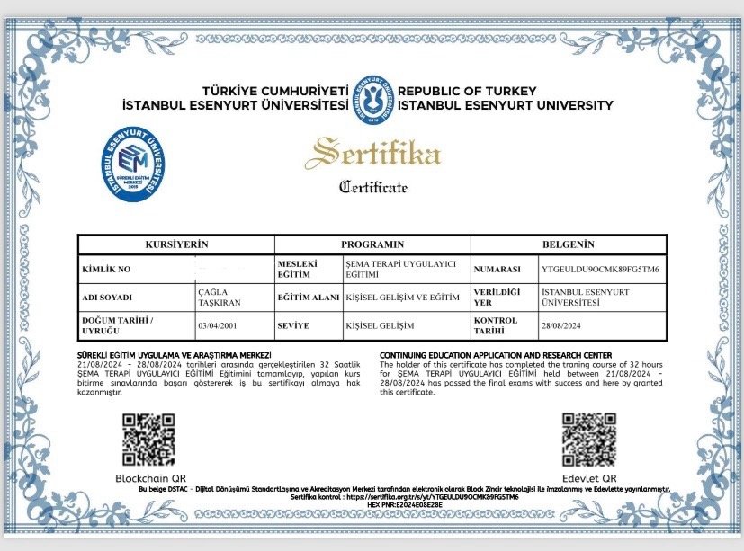 Klinik Psikolog Çağla Taşkıran