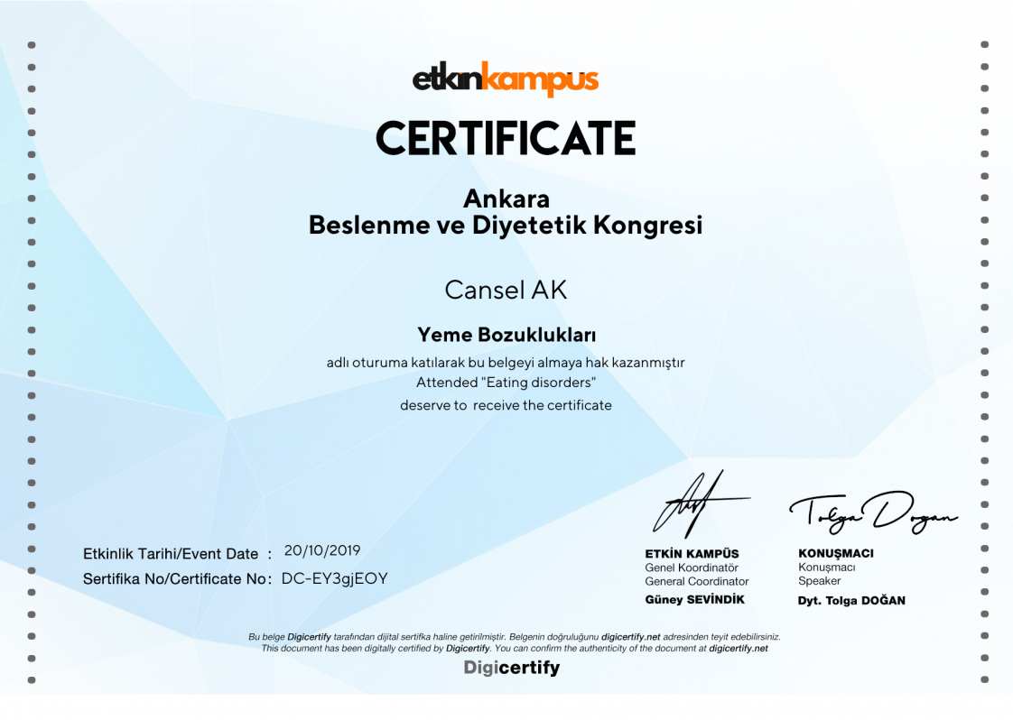 Diyetisyen Cansel Karahan