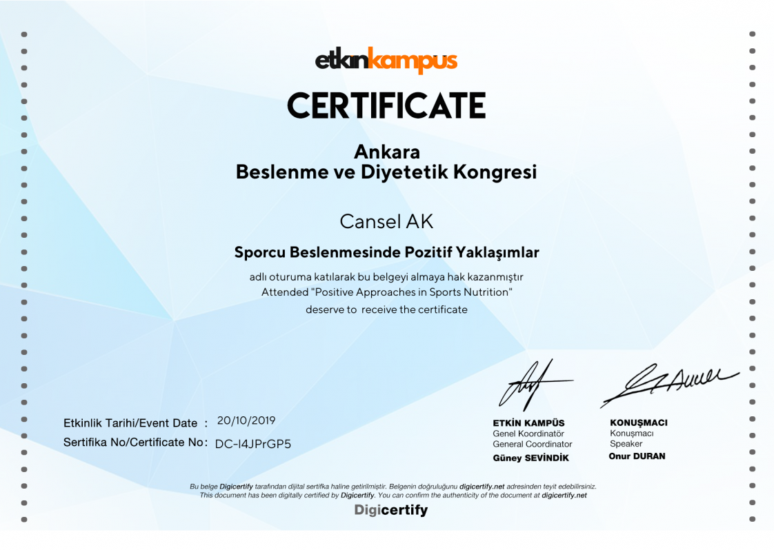 Diyetisyen Cansel Karahan