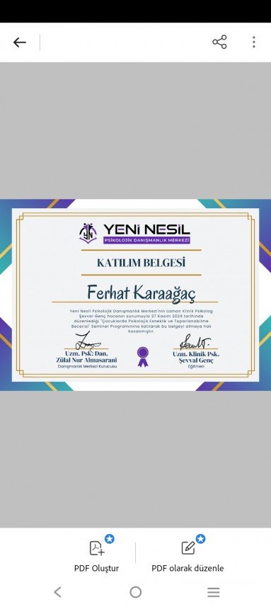 Uzman Psikolog Ferhat Karaağaç