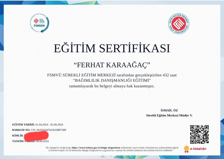 Uzman Psikolog Ferhat Karaağaç