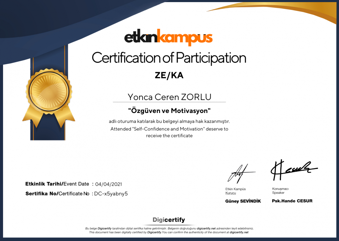 Klinik Psk. Yonca Ceren Zorlu