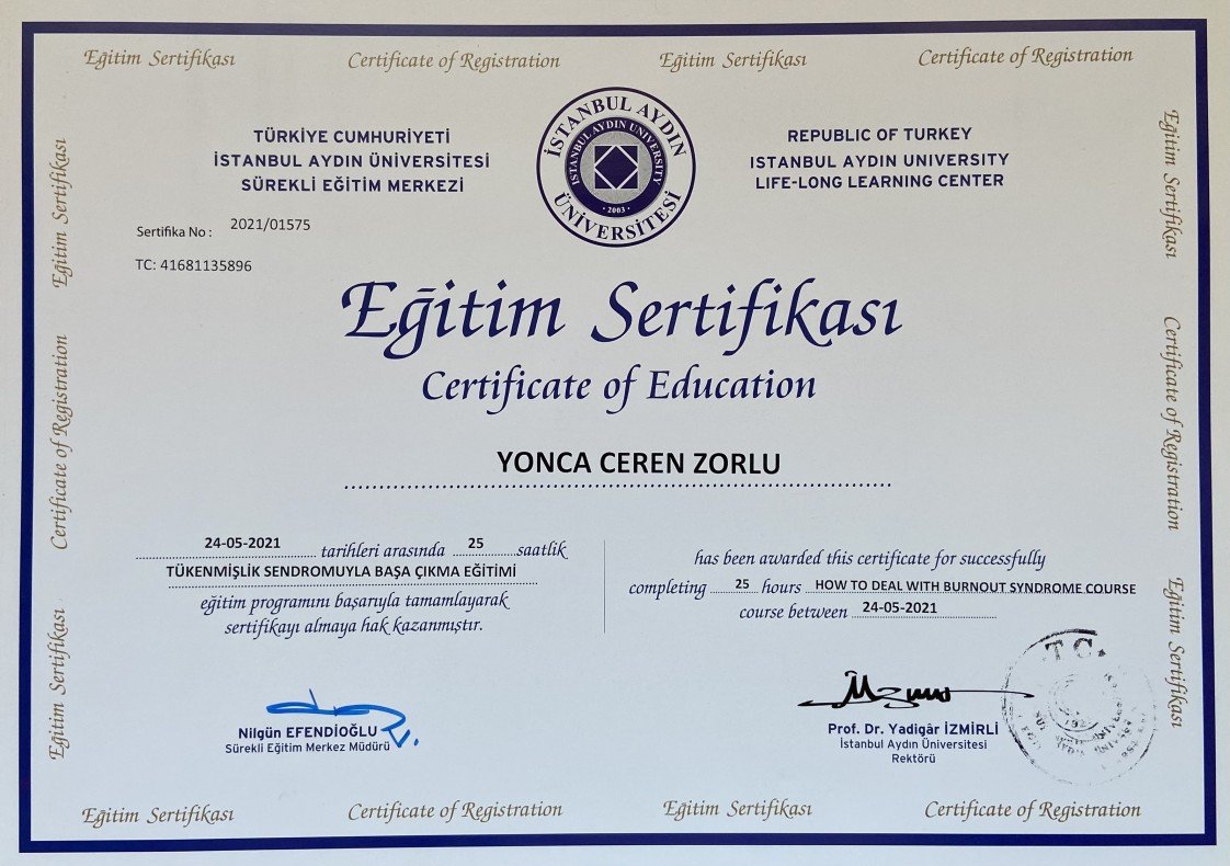 Klinik Psk. Yonca Ceren Zorlu