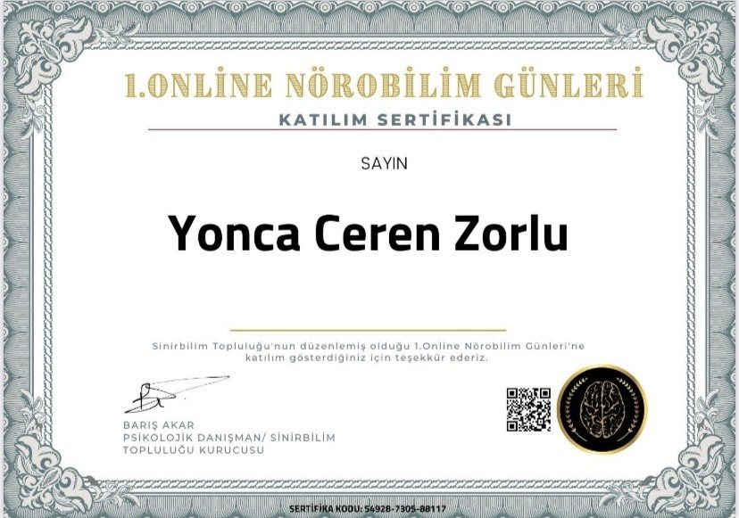 Klinik Psk. Yonca Ceren Zorlu