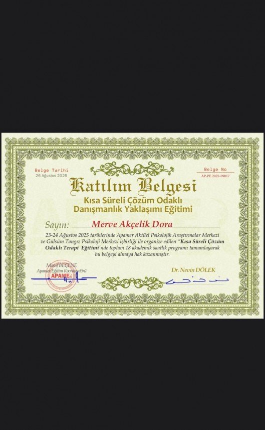 Aile Danışmanı Merve Dora