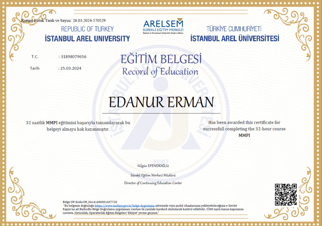 Psikolog Edanur Erman