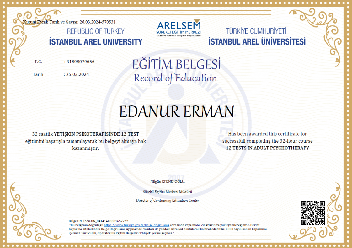 Psikolog Edanur Erman