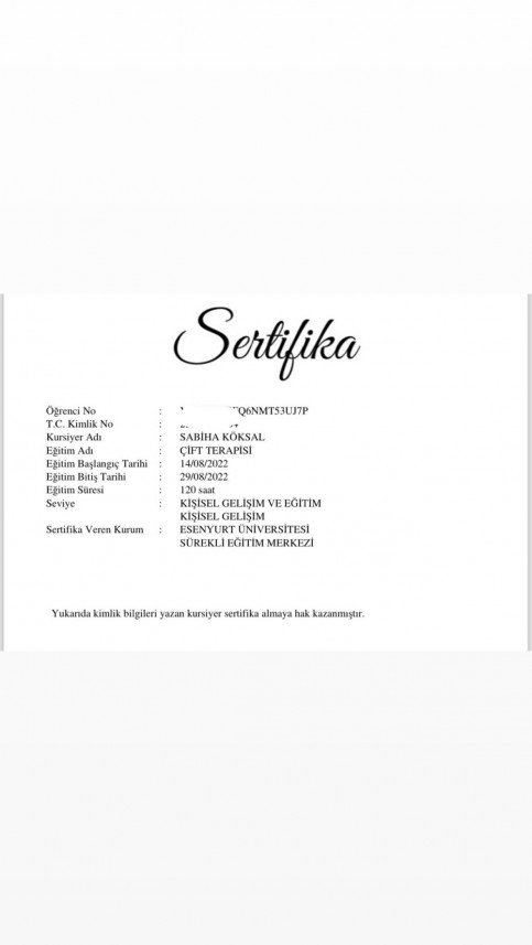 Uzm. Psk. Sabiha Köksal