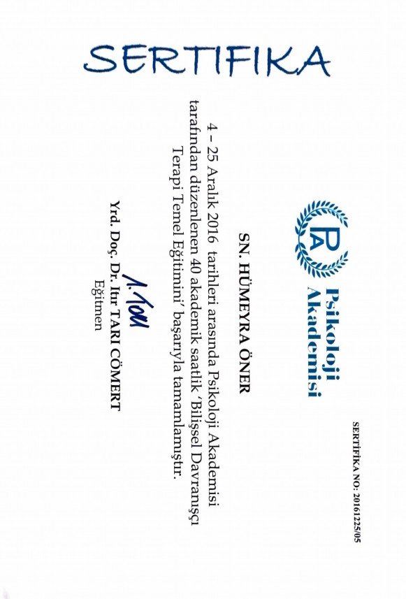 Uzm. Psk. Hümeyra Öner Haşlak